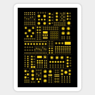 Modular Synthesizer Yellow Sticker